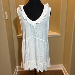 CATO White Pullover Swim T-shirt Top Lightweight Size XL